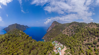 Aerial view of Gökçe Gemile and Peninsula